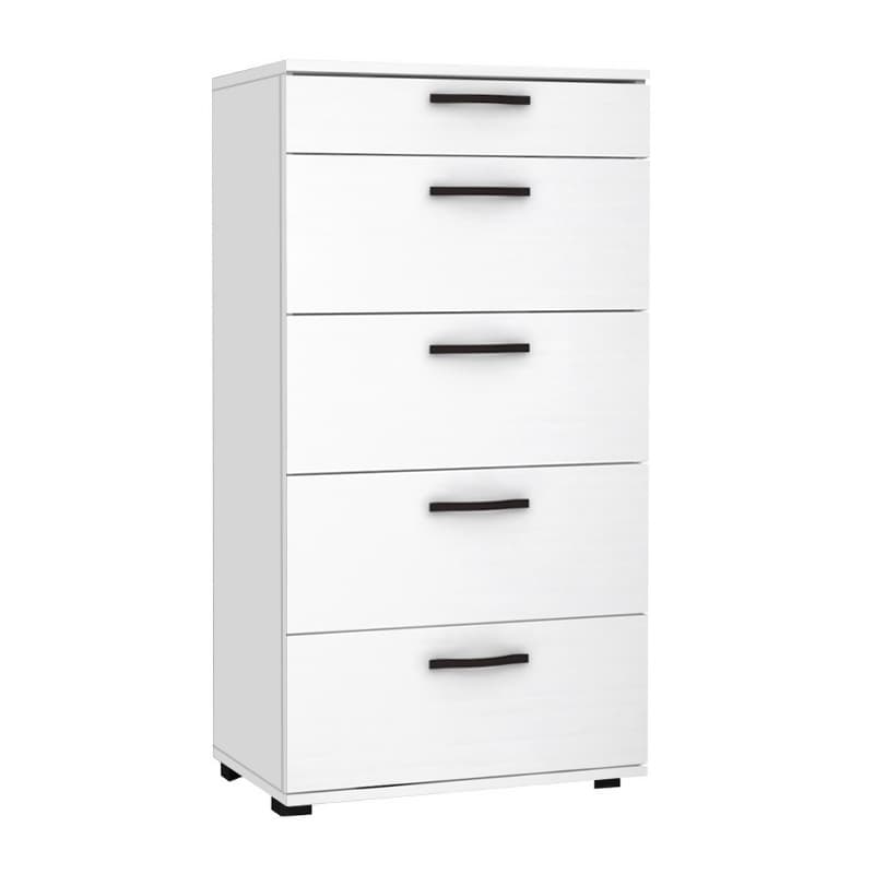 Συρταριέρα Helia Megapap χρώμα λευκό 60x44x108εκ.