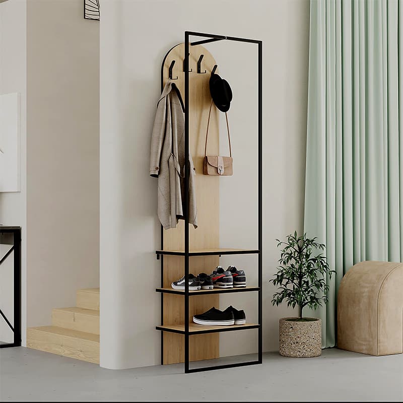 Έπιπλο εισόδου Archy Megapap χρώμα sapphire oak 53x31,7x180εκ.