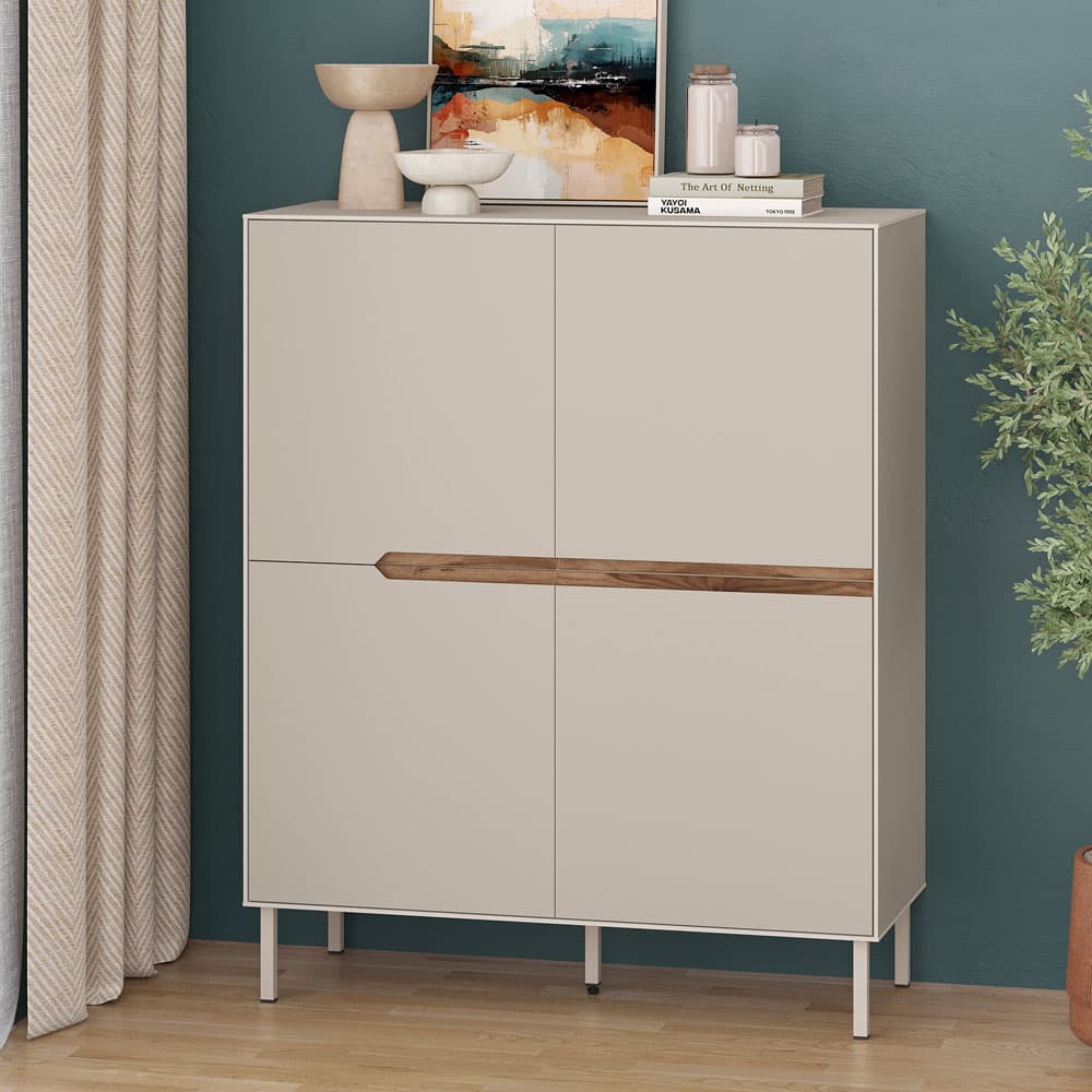 Μπουφές Arch Megapap χρώμα sandstone 98x40x120,5εκ.