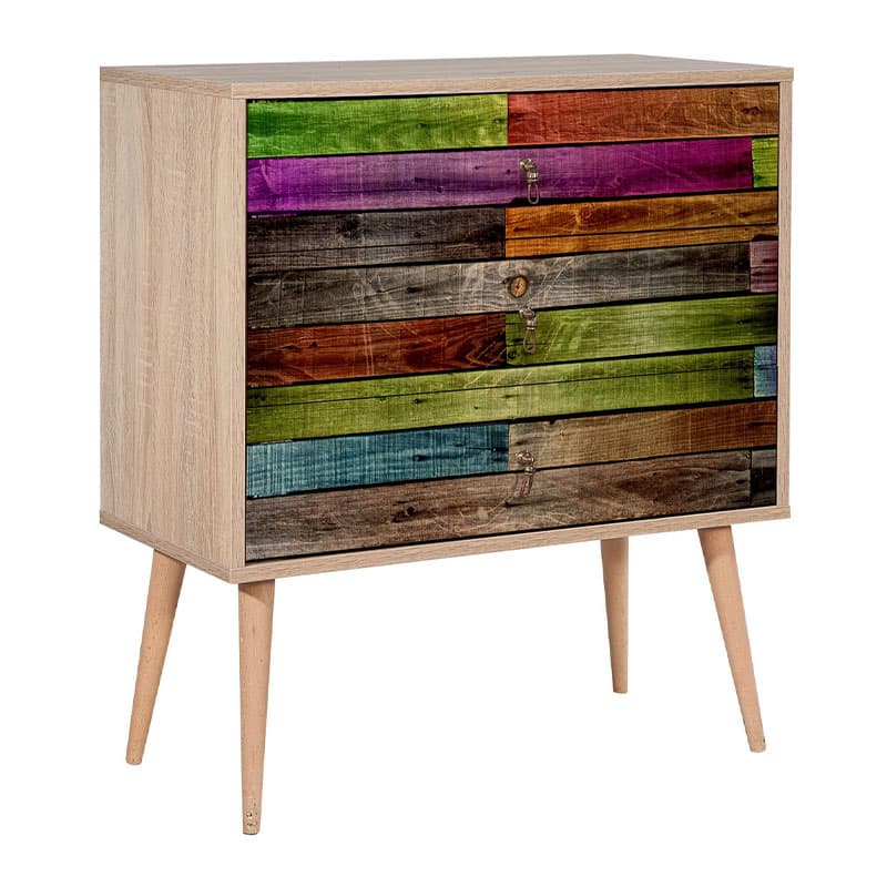 Συρταρτιέρα Soho Megapap χρώμα sonoma 80x40x90εκ.