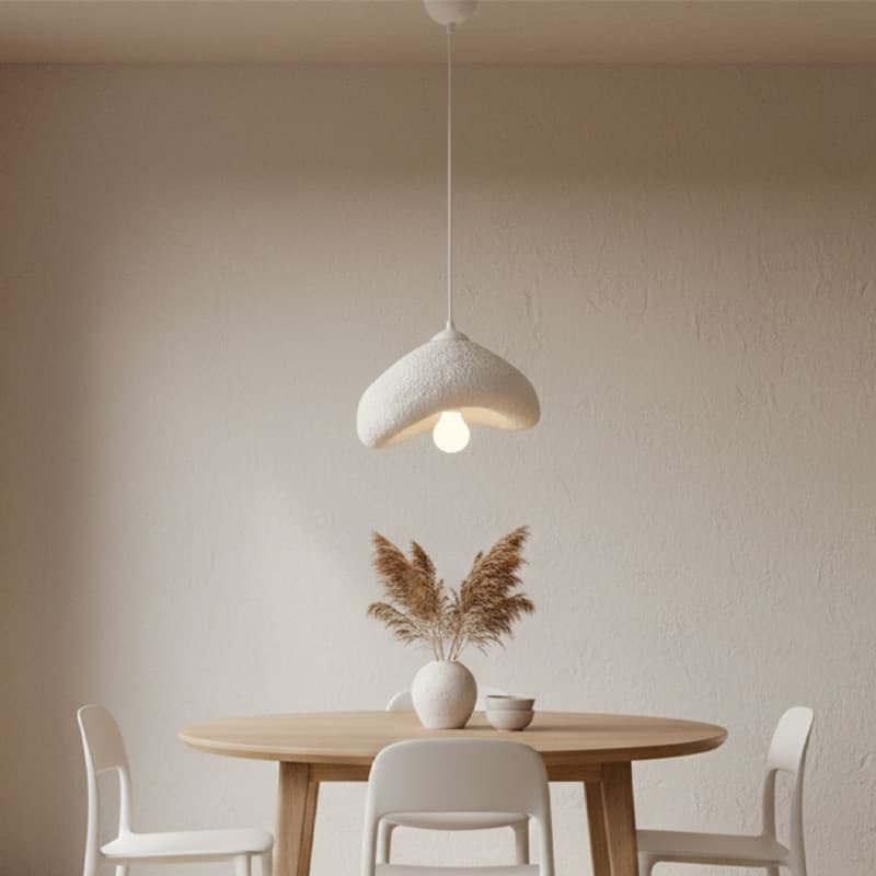 Φωτιστικό οροφής Luna Megapap E27 fiberglass μονόφωτο χρώμα λευκό 30x21x120εκ.