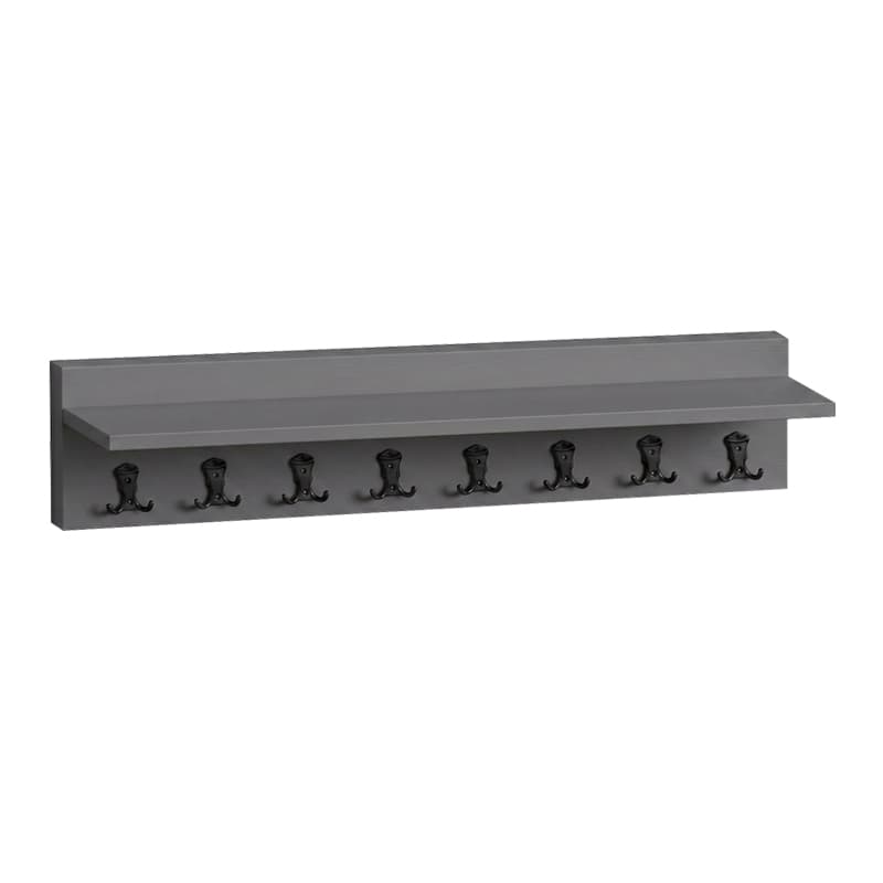 Κρεμάστρα τοίχου Vettini Megapap χρώμα ανθρακί 100x12x20εκ.