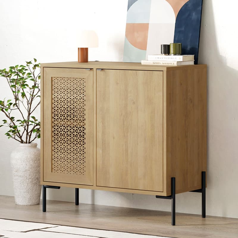 Μπουφές Naive Megapap χρώμα sapphire oak 80x40x80εκ.