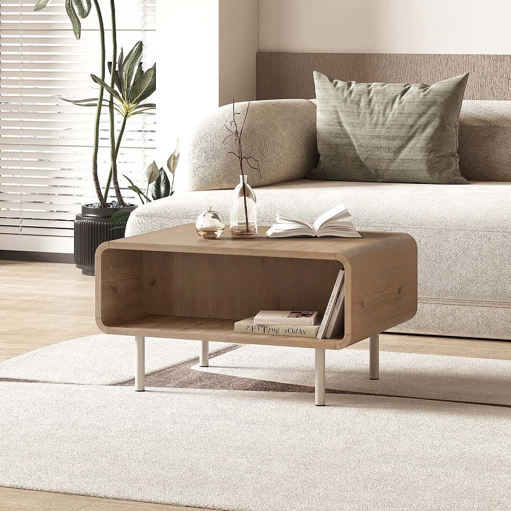 Τραπεζάκι σαλονιού Draen Megapap χρώμα sepet oak 70,3x50x38,7εκ.