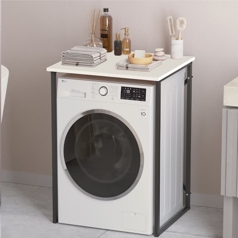 Έπιπλο πλυντηρίου Doyle Megapap χρώμα λευκό 67x60x92,8εκ.