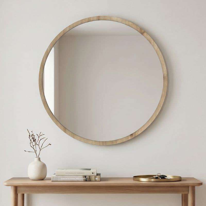 Καθρέπτης τοίχου Glob Μegapap χρώμα sapphire oak 59x2x59εκ.