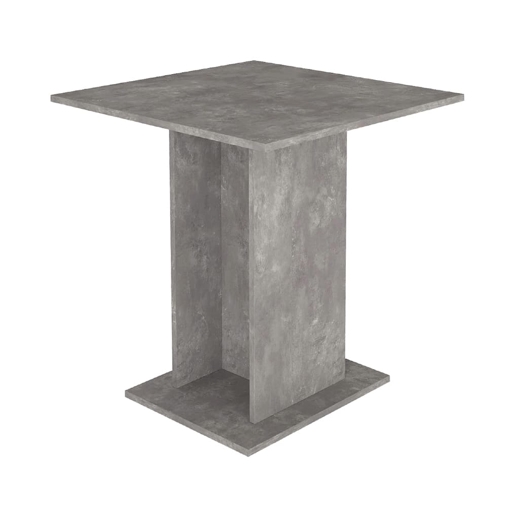 Τραπέζι Allos Megapap χρώμα γκρι σκυροδέματος 75x75x77εκ.
