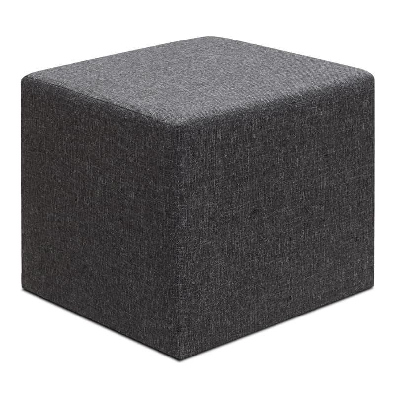 Σκαμπώ Linda Megapap υφασμάτινο χρώμα ανθρακί 40x40x40εκ.