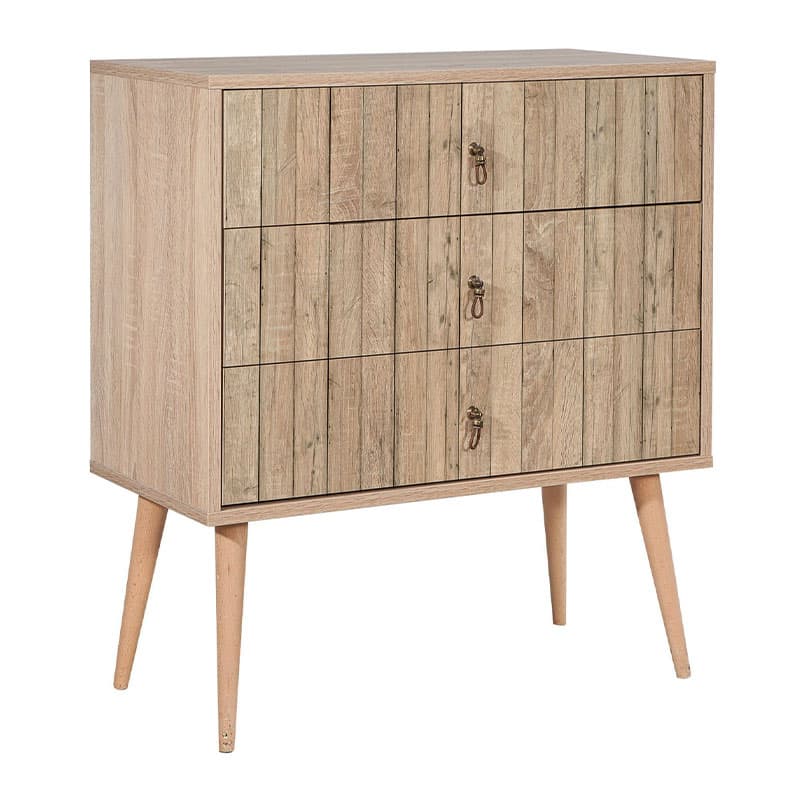 Συρταρτιέρα Soho Megapap χρώμα sonoma 80x40x90εκ.